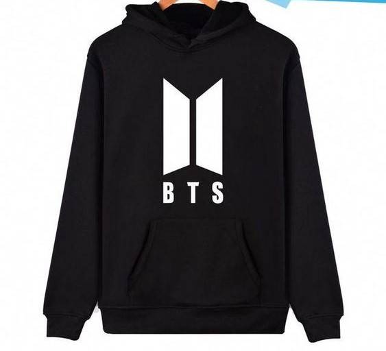 BTS White Logo Black